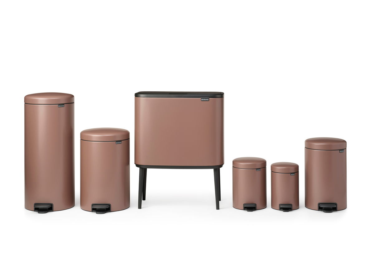 234040 NEWICON Hnědý koš na odpadky s pedálem 30 l od Brabantia (28)